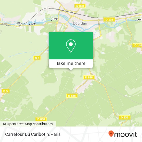 Mapa Carrefour Du Caribotin