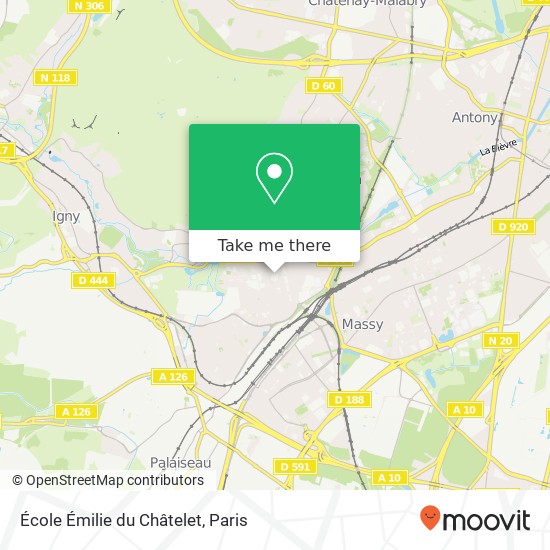 Mapa École Émilie du Châtelet