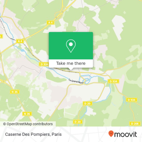 Mapa Caserne Des Pompiers