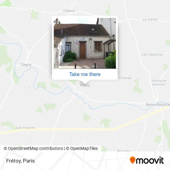 Frétoy map