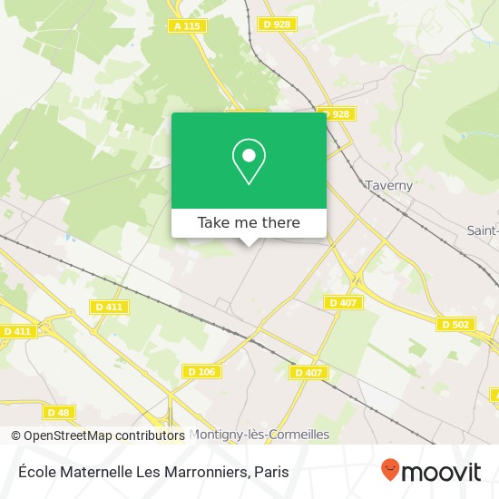 Mapa École Maternelle Les Marronniers