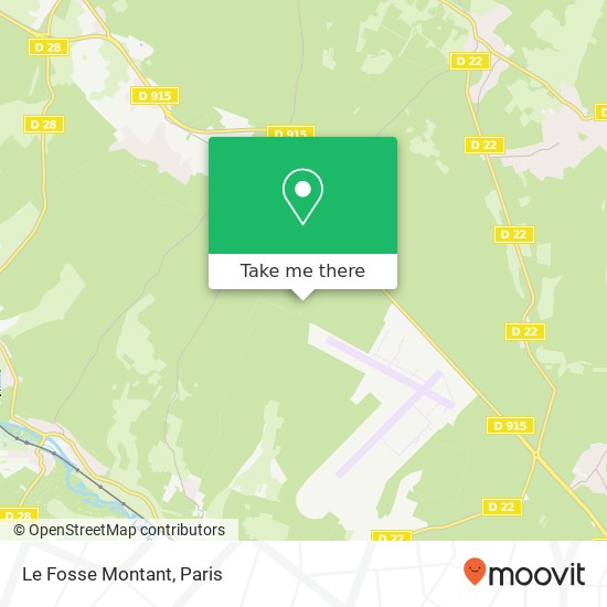 Le Fosse Montant map