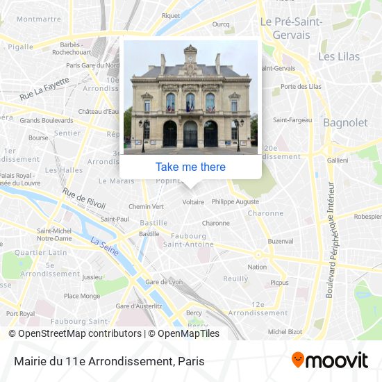 Mairie du 11e Arrondissement map