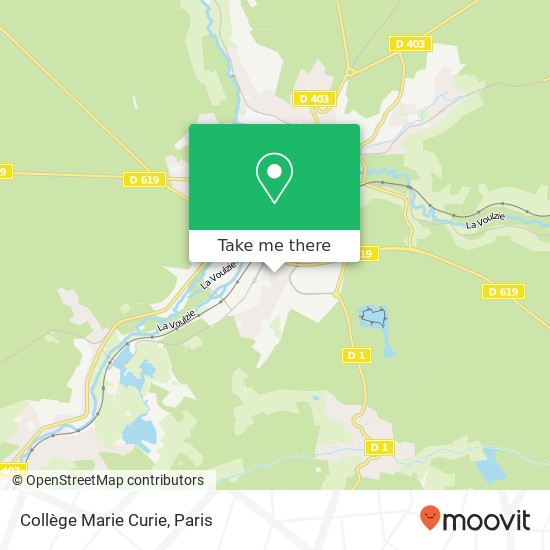 Mapa Collège Marie Curie