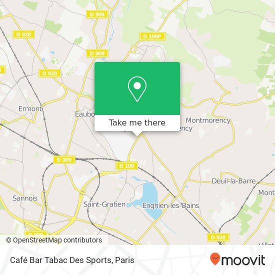 Café Bar Tabac Des Sports map