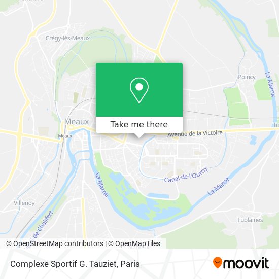 Mapa Complexe Sportif G. Tauziet