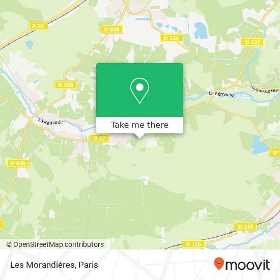 Mapa Les Morandières