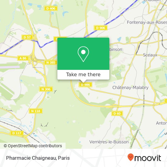 Mapa Pharmacie Chaigneau