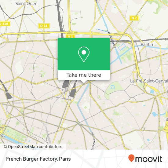 French Burger Factory map