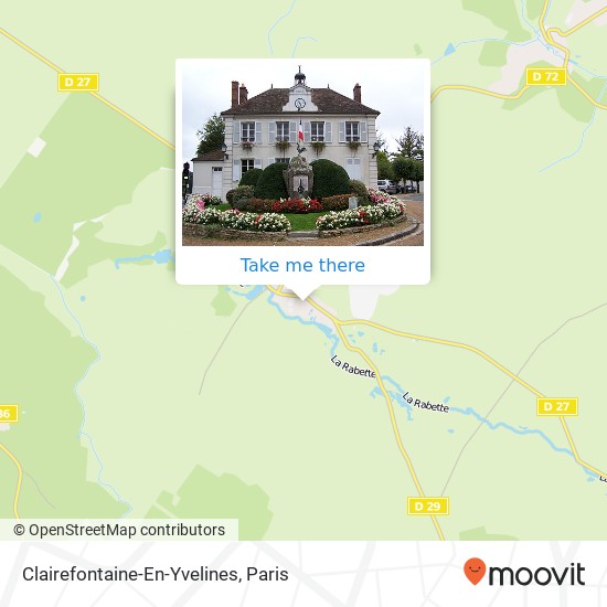 Clairefontaine-En-Yvelines map