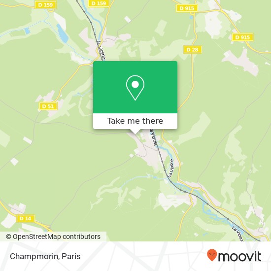 Mapa Champmorin
