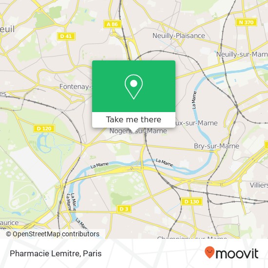 Pharmacie Lemitre map