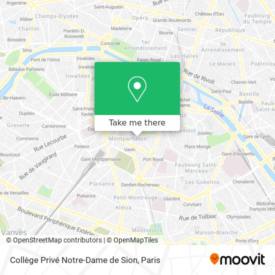 Collège Privé Notre-Dame de Sion map