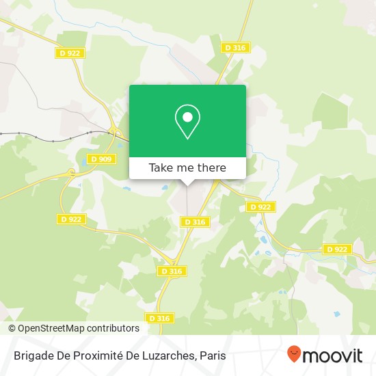 Brigade De Proximité De Luzarches map