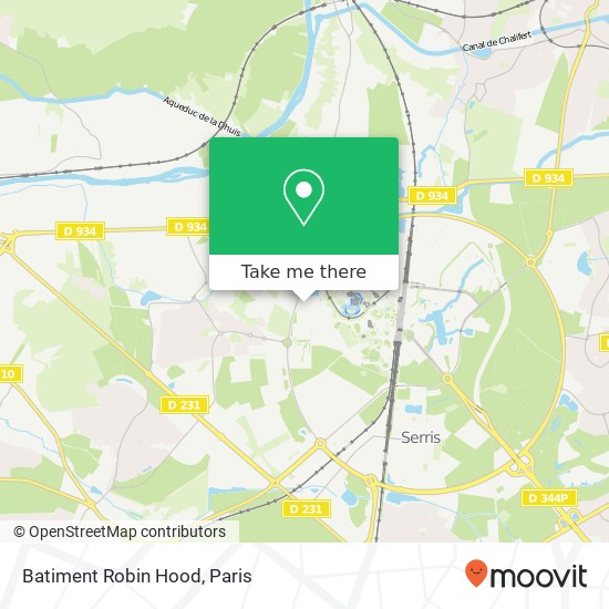 Batiment Robin Hood map