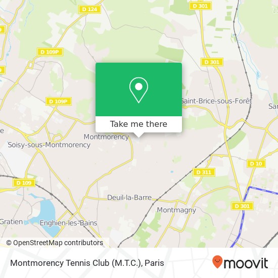 Montmorency Tennis Club (M.T.C.) map
