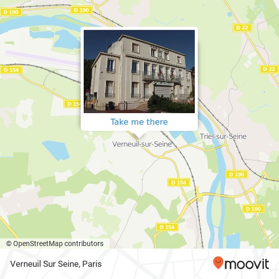 Mapa Verneuil Sur Seine