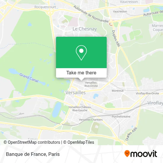 Banque de France map