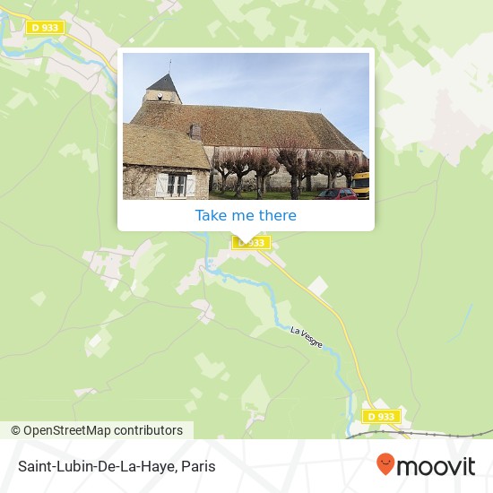 Mapa Saint-Lubin-De-La-Haye