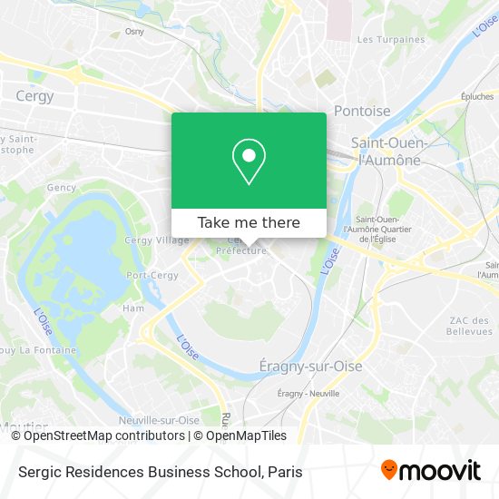 Sergic Residences Business School map