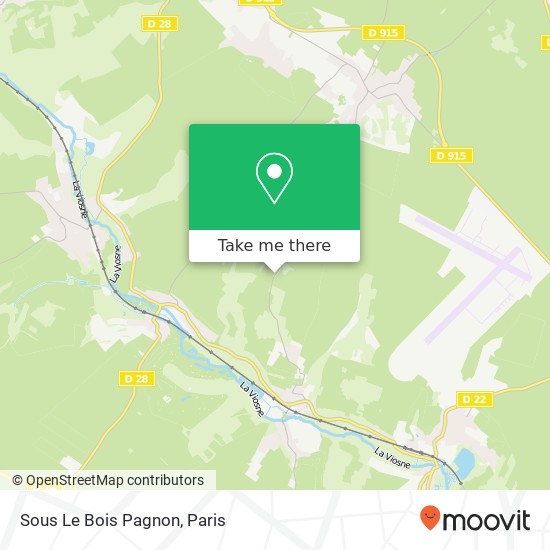 Sous Le Bois Pagnon map