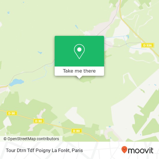 Tour Dtrn Tdf Poigny La Forêt map