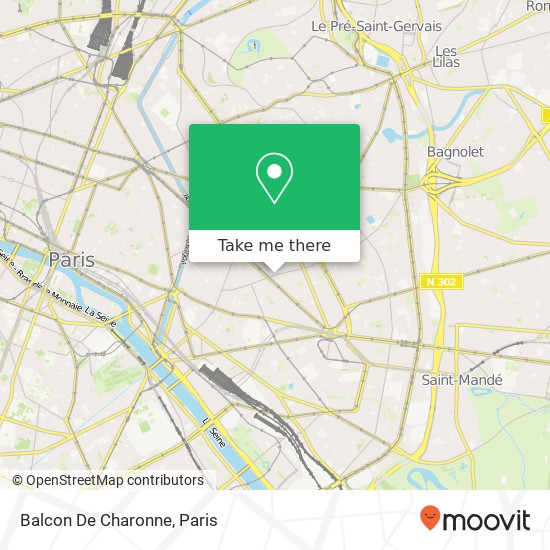 Balcon De Charonne map