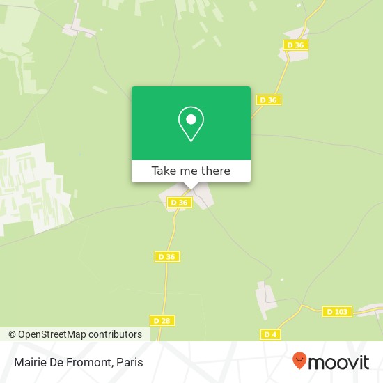 Mapa Mairie De Fromont