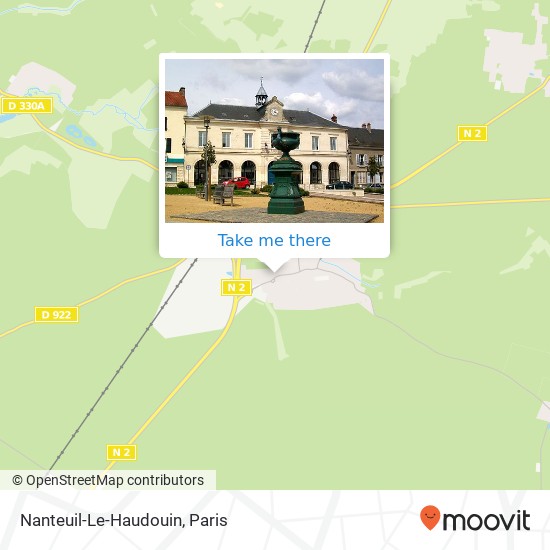 Nanteuil-Le-Haudouin map