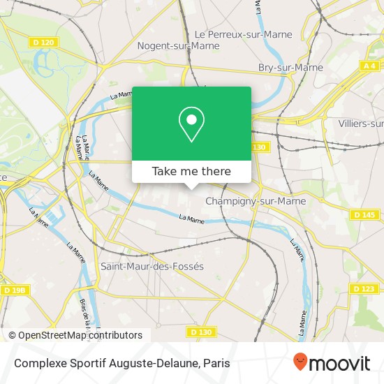 Mapa Complexe Sportif Auguste-Delaune