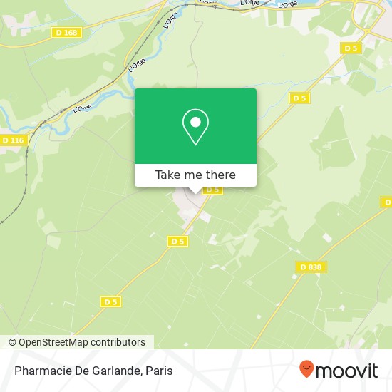 Mapa Pharmacie De Garlande