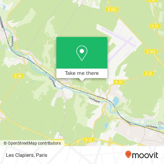 Les Clapiers map