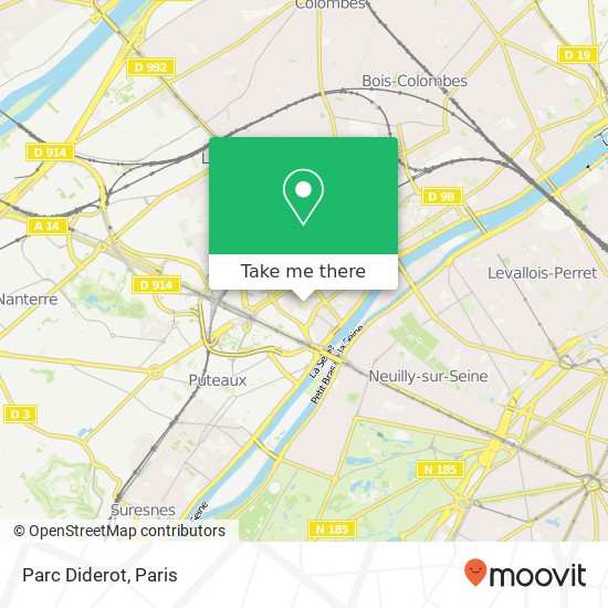Mapa Parc Diderot