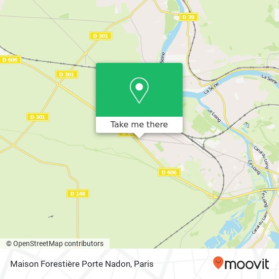 Mapa Maison Forestière Porte Nadon