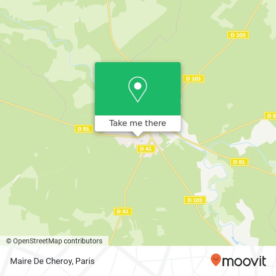 Mapa Maire De Cheroy