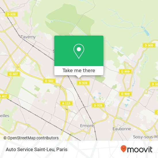 Auto Service Saint-Leu map