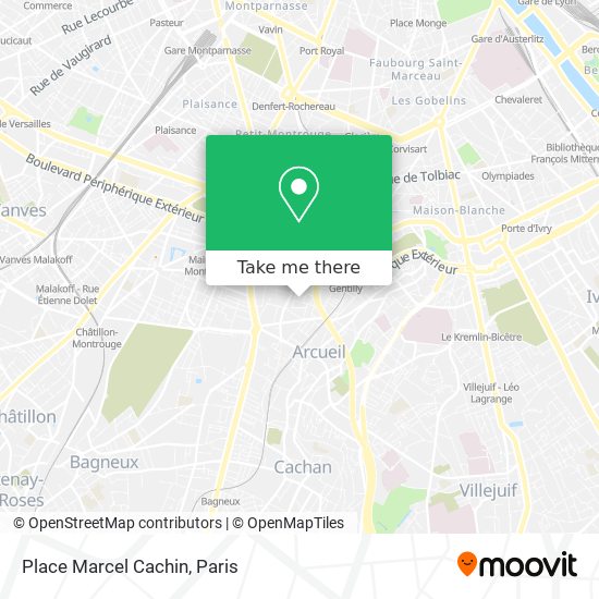 Mapa Place Marcel Cachin