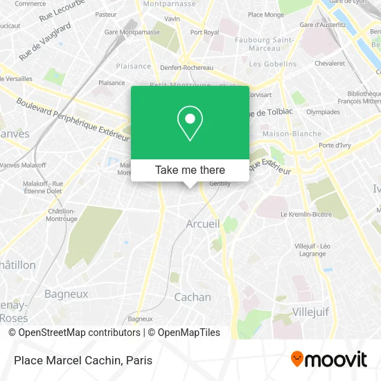 Place Marcel Cachin map