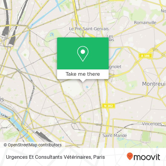 Urgences Et Consultants Vétérinaires map