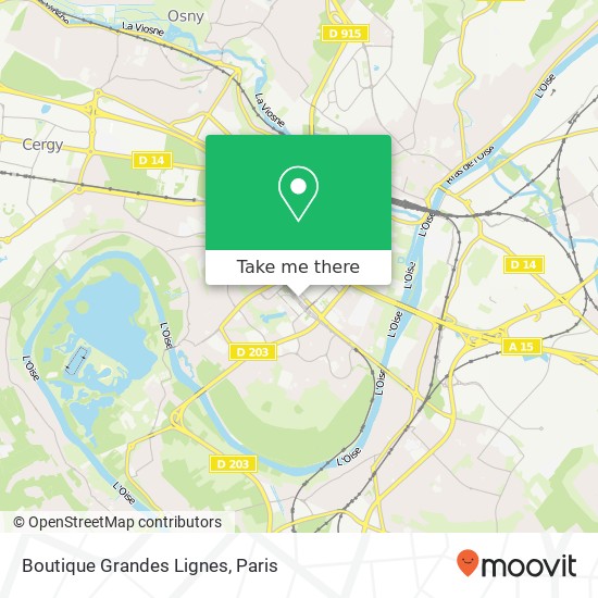 Boutique Grandes Lignes map