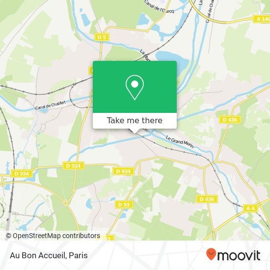 Au Bon Accueil map