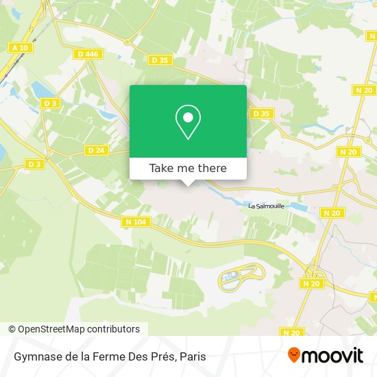 Gymnase de la Ferme Des Prés map
