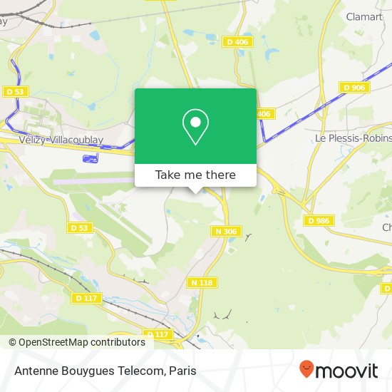 Mapa Antenne Bouygues Telecom