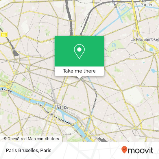 Paris Bruxelles map