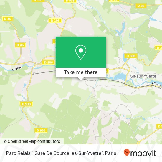 Mapa Parc Relais " Gare De Courcelles-Sur-Yvette"