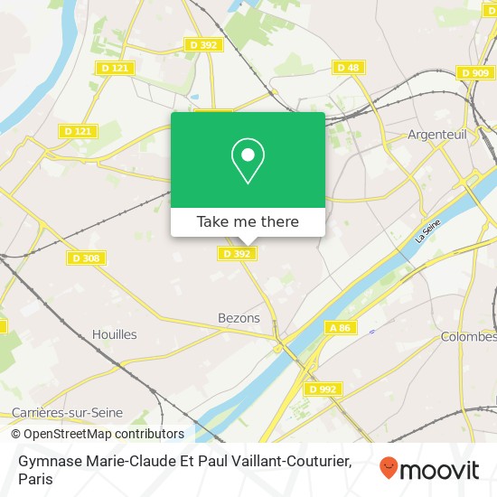 Gymnase Marie-Claude Et Paul Vaillant-Couturier map