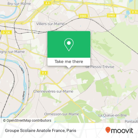 Mapa Groupe Scolaire Anatole France