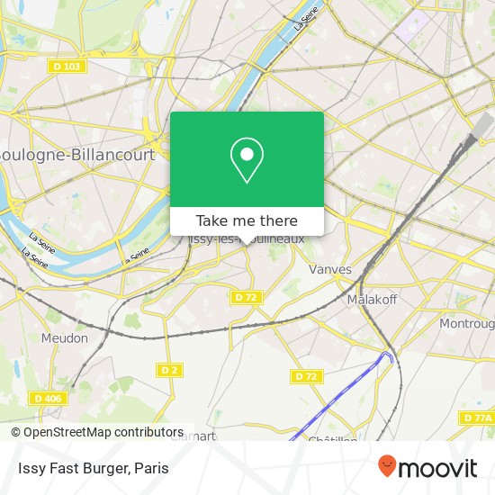 Issy Fast Burger map