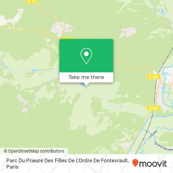 Parc Du Prieuré Des Filles De L'Ordre De Fontevrault map