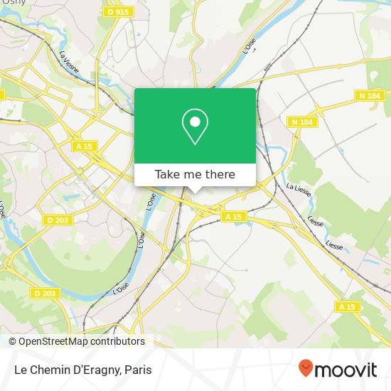 Mapa Le Chemin D'Eragny